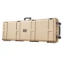 Hard Rifle Case, Lockable Rifle Case with Pre-cut Foams, 1320 mm Gun Storage with Wheels, Heavy Duty IP67 Waterproof & Dustproof