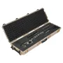 Hard Rifle Case, Lockable Rifle Case with Pre-cut Foams, 1320 mm Gun Storage with Wheels, Heavy Duty IP67 Waterproof & Dustproof