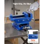 Cross Slide Drill Press Vise, 6 Inch Jaw Width, 2 Way X-Y Axis Bench Vise, 5.7 Inch Max Jaw Opening, Heavy Duty Cast Iron, Workb