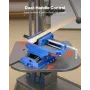 Cross Slide Drill Press Vise, 6 Inch Jaw Width, 2 Way X-Y Axis Bench Vise, 5.7 Inch Max Jaw Opening, Heavy Duty Cast Iron, Workb