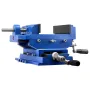 Cross Slide Drill Press Vise, 6 Inch Jaw Width, 2 Way X-Y Axis Bench Vise, 5.7 Inch Max Jaw Opening, Heavy Duty Cast Iron, Workb