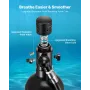 Mini Scuba Tank, 1L Portable Diving Tank for Underwater Breathing, Reusable Lung Diving Cylinder up to 20 Minutes Dive Time, Eme