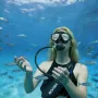 Mini Scuba Tank, 1L Portable Diving Tank for Underwater Breathing, Reusable Lung Diving Cylinder up to 20 Minutes Dive Time, Eme