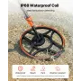 VEVOR metaldetektor til voksne, 304,8 mm, professionel gulddetektor med høj nøjagtighed, IP68 vandtæt søgespole med display, H
