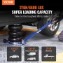 Air Jack, 3 Ton/3000 kg Triple Bag Air Jack, Airbag Jack with Six Steel Pipes, Lift up to 44.9cm, 3-5 s Fast Lifting Pneumatic J