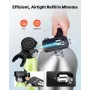 Portable Scuba Tank Refill Adapter, 8 mm Male Connector, Aluminum Diving Oxygen Tank Refill Adapter for Oxygen Cylinder Diving E