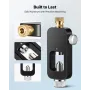 Portable Scuba Tank Refill Adapter, 8 mm Male Connector, Aluminum Diving Oxygen Tank Refill Adapter for Oxygen Cylinder Diving E