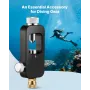 Bærbar Scuba Tank Refill Adapter, 8 mm hanstik, Aluminium