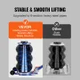 Air Jack, 3 Ton/3000 kg Triple Bag Air Jack, Airbag Jack with Six Steel Pipes, Lift up to 44.9cm, 3-5 s Fast Lifting Pneumatic J