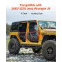 Jeep Tube døre, 4-dørs, Jagt Style Jeep Tube døre med DOT