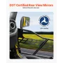 Jeep Tube Doors, 4-Door, Hunting Style Jeep Tubular Door with DOT Certified Rear View Mirrors, Jeep Doors with Rubber Pads & Tou