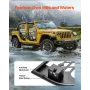Jeep Tube Doors, 4-Door, Hunting Style Jeep Tubular Door with DOT Certified Rear View Mirrors, Jeep Doors with Rubber Pads & Tou