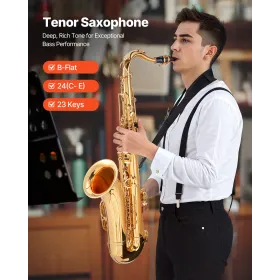 Tenorsaxofon, B Flat, Professionel messingsaxofon begyndersæt