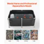 Canvas Fish Pond, 126.8 Gal Above Ground Fish Pond, Foldable PVC Koi Tank, Rectangular Goldfish Tank with Stable Frame and Drain