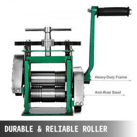 Combination Rolling Mill Machine Rolling Mill Jewellery 85mm Roller Width Flat Rolling Manual Jewelry Press Tabletting Tool