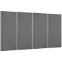 4 PCS Acoustic Panels, 2 inch Thick 23.6 x 11.8 inch Fiberglass Sound Absorbing Panels, Self-adhesive Soundproof Wall Boards, fo