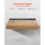 Floating Shelf Brackets 2 Pcs, 150 lbs/68 kg Weight Capacity, 22x6.2x1.5 inch / 558.4x157.4x38.1 mm, Heavy Duty Hidden Shelf Bra