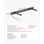 Floating Shelf Brackets 2 Pcs, 150 lbs/68 kg Weight Capacity, 22x6.2x1.5 inch / 558.4x157.4x38.1 mm, Heavy Duty Hidden Shelf Bra