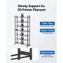 VEVOR 3D Printer Filament Storage Rack, 7 Tier Heavy Duty Storage Shelves for 3D Printing Filaments, Filament Spool Holders Rack