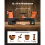 VEVOR Woodworking Lathe, 750W / 1 HP, Benchtop Wood Lathe Machine with 0 to 3800 RPM Variable Speed, 304 x 465 mm Workbench, Bru