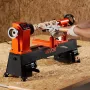 Woodworking Lathe, 750W / 1 HP, Benchtop Wood Lathe Machine with 0 to 3800 RPM Variable Speed, 304 x 465 mm Workbench, Brushless