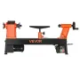 VEVOR Woodworking Lathe, 750W / 1 HP, Benchtop Wood Lathe Machine with 0 to 3800 RPM Variable Speed, 304 x 465 mm Workbench, Bru