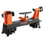 Woodworking Lathe, 750W / 1 HP, Benchtop Wood Lathe Machine with 0 to 3800 RPM Variable Speed, 304 x 465 mm Workbench, Brushless