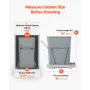 Pullout Trash Can for Kitchen Cabinets, Garbage Waste Recycling Bin, Under Mount Waste Container, with Heavy Duty Metal Full Ext