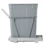 Pullout Trash Can for Kitchen Cabinets, Garbage Waste Recycling Bin, Under Mount Waste Container, with Heavy Duty Metal Full Ext