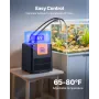 Aquarium Chiller 200L, 0.1 HP Water Chiller for Hydroponics, Fast Cooling for Fish Tank,Axolotl,Coral Reef,Quiet Refrigeration C