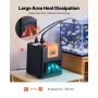 Aquarium Chiller 200L, 0,1 HP Vandkøler til Hydroponics, Hurtig