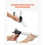 Ballet Barre, Aluminum Double Barre Bar for Home, Freestanding Portable Ballet Stretching Dance Bars, Height Adjustable Anti-Wob