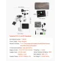 7-in-1 Wi-Fi Weather Station, 177.8 mm TFT Display, Wireless Solar Powered Outdoor Sensor, Rain Gauge, Indoor Outdoor for Weathe