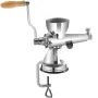Manual Wheatgrass Juicer Stainless Steel Hand Crank Wheatgrass Juicer Hand Wheatgrass Grinder with Suction Cup Base & Table-top 