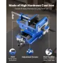 VEVOR Cross Slide Drill Press Vise, 4 Inch Jaw Width, 2 Way X-Y Axis Bench Vise, 3.5 Inch Max Jaw Opening, Heavy Duty Cast Iron,