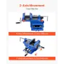 VEVOR Cross Slide Drill Press Vise, 4 Inch Jaw Width, 2 Way X-Y Axis Bench Vise, 3.5 Inch Max Jaw Opening, Heavy Duty Cast Iron,