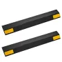 VEVOR Parking Stopper, 446 mm 2 Pcs Heavy Duty Parking Aid for Garage, PP Curb Garage Floor Stopper with Reflective Strips, Vehi