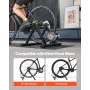 VEVOR Bike Trainer, 660.4-736.6 mm & 700C Wheels, Foldable Fluid Bicycle Stationary Trainer Stand for Indoor Exercise Riding wit