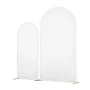 VEVOR Arch Backdrop Stand, Set of 2, 2.2 m and 1.8 m, Stable Structure, Easy Assembly, Gold Metal Arch Backdrop Stand with Cover