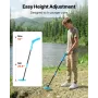 Metal Detector, 101.6 mm, Lightweight Metal Detector with LCD
