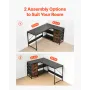 L-Shaped Computer Desk, 1.5m Reversible Corner Gaming Desk with