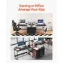 L-Shaped Computer Desk, 1.5m Reversible Corner Gaming Desk with