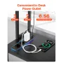 L-Shaped Gaming Desk with LED Lights, 1.2m Reversible Corner