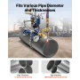 CG2-11Y Manual Pipe Cutting Machine, 0.2"-2" Thick Pipe Beveling Machine with 82-in Chain, 0°-45° Adjusted Angle Gas Cutting Mac