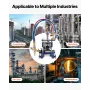 CG2-11Y Manual Pipe Cutting Machine, 0.2"-2" Thick Pipe Beveling Machine with 82-in Chain, 0°-45° Adjusted Angle Gas Cutting Mac