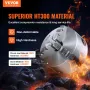 3-Jaw Lathe Chuck, 5'', Self-Centering Lathe Chuck, 0.1-5 in/2.5 -125 mm Clamping Range with T-key Fixing Screws Reversible Jaws