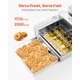 Commercial Automatic Donuts Machine, 6 Rows Donuts Making Equipment, 360 pcs/hour Electric High Power Doughnut Maker, Stainless 