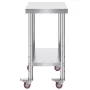Rustfrit stål Catering Arbejd Tabel 24x18 tommer kommercielt