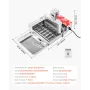 Commercial Automatic Donuts Machine, 6 Rows Donuts Making Equipment, 360 pcs/hour Electric High Power Doughnut Maker, Stainless 