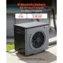 4160 W Pool Heat Pump, Electric Pool Heater for Above Ground Up to 15 m³, Max COP 5.14, Low Noise, GFCI Protection, 15-40 ℃ Heat